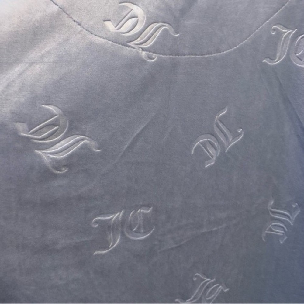 Juicy Couture Grey Velour Logo Sleepwear Sweatshirt. Size Small. - Picture 6 of 7
